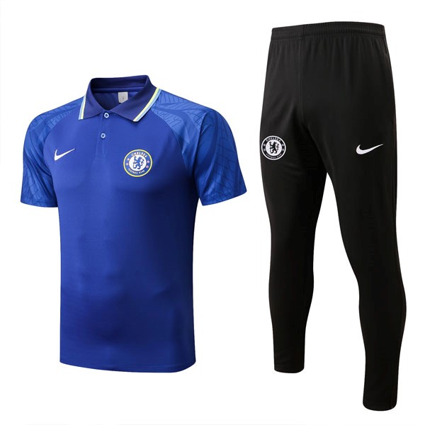 Polo Chelsea Conjunto Completo 2022/2023 Azul